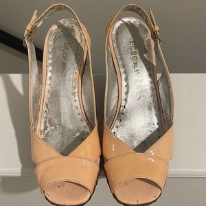 BCBGirls Slingback Open Toe Wedges